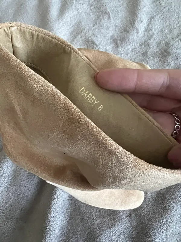 Steve Madden Tan Suede Block Heel Booties - Image 7