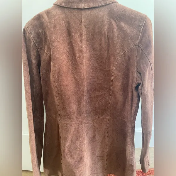 Wet Seal Vintage brown leather jacket size Medium - Image 4