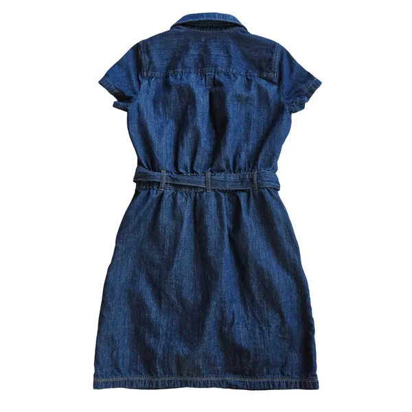 J. Crew Womens Dark Wash Denim Short Sleeve Belted Shirt Dress BY042 Size 2 - Image 4