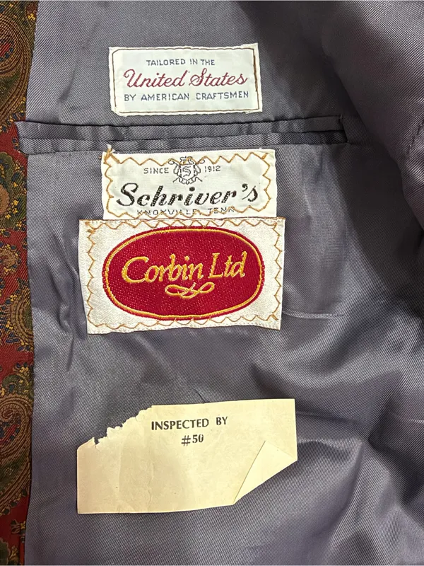 Vintage Mid 1980’s Schriver’s Corbin LTD Women’s Paisley Blazer Jacket Size S - Image 3