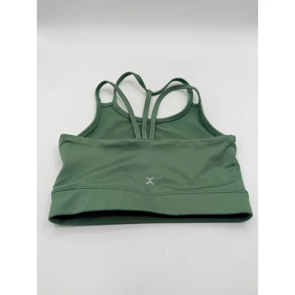 Xersion Sports Bra Quick-Dri Strappy Back Women's S Green Yoga Workout Sporty - Image 6