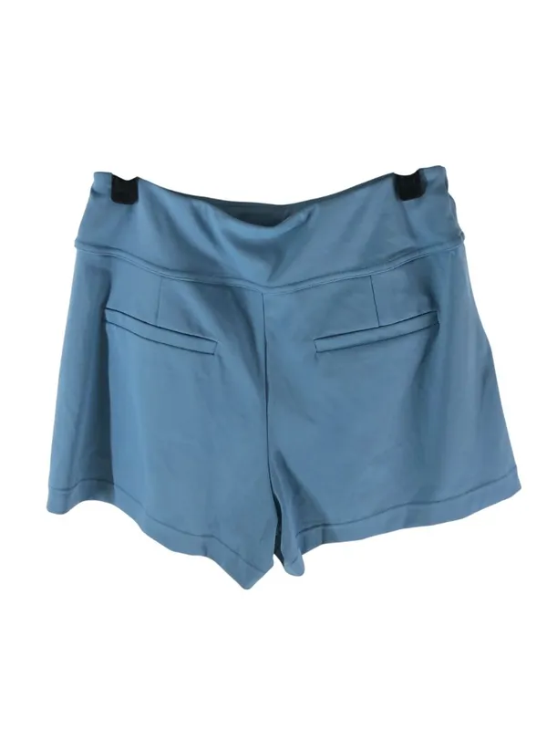 Halara DayStretch High Waisted Work Baggy Shorts 4'' with Pockets Blue M - Image 4