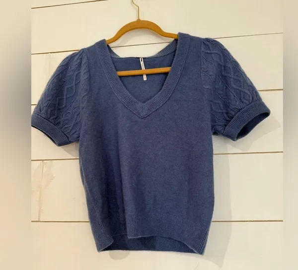 NWOT free people Annabel Cashmere Shirt - Image 9