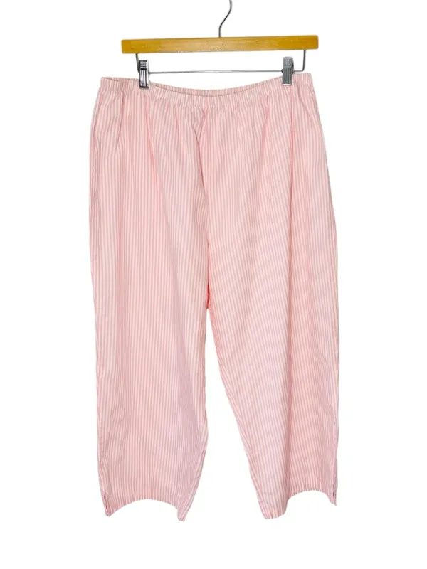 MISS ELAINE Two Piece Pajama Set Pink Size XL - Image 5
