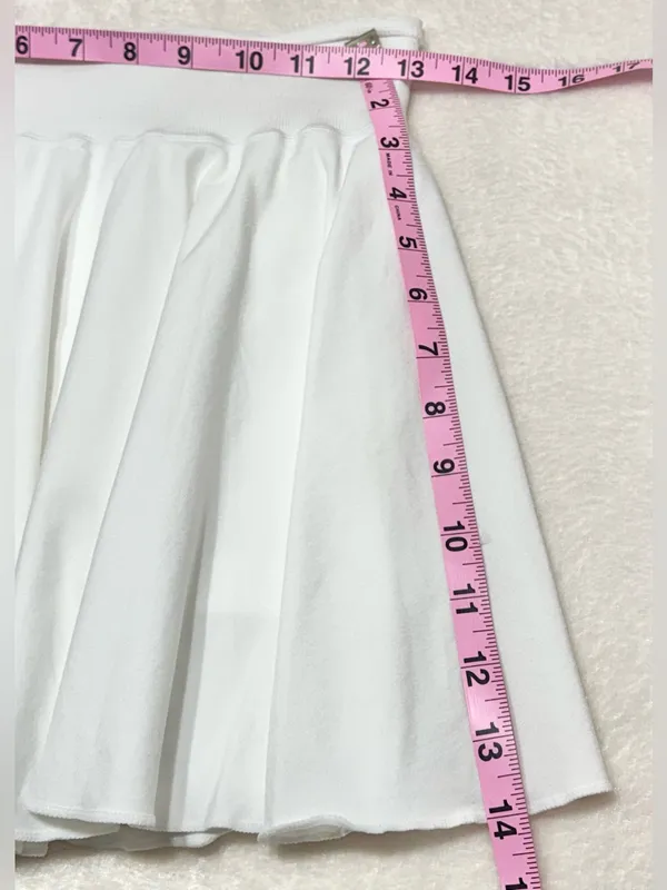 OQQ White Tennis Skort Size Large - Image 3