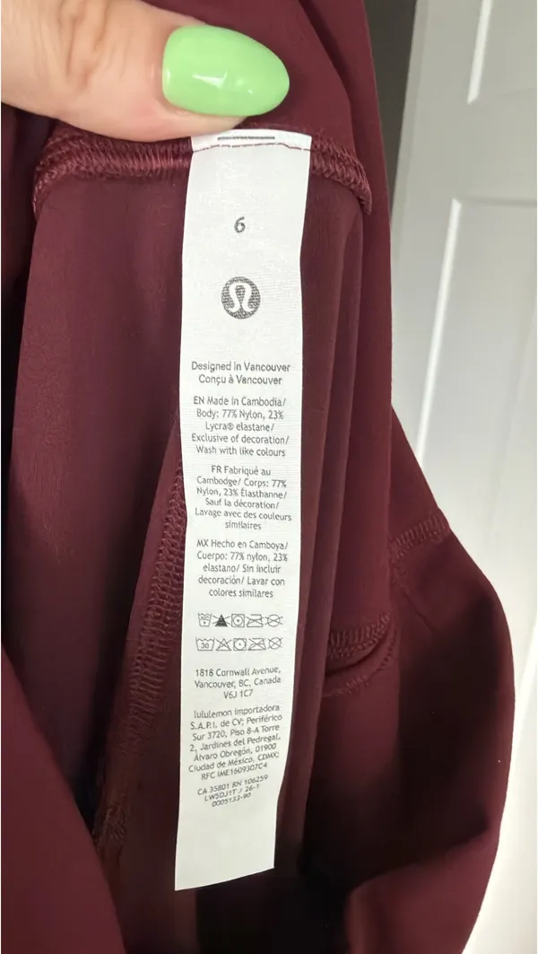 Lululemon Size 6 Wunder Train HR 31” Leggings - Image 6