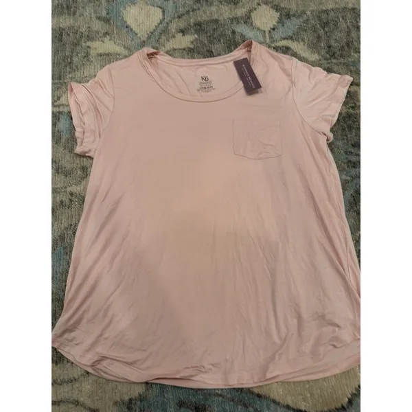 Kindred Bravely Everyday Maternity & Nursing Pocket T-shirt Dusty Pink Sz L NWT - Image 5