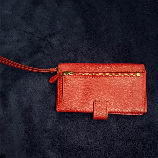 Coach Red Leather Key & Card Holder - Image 3