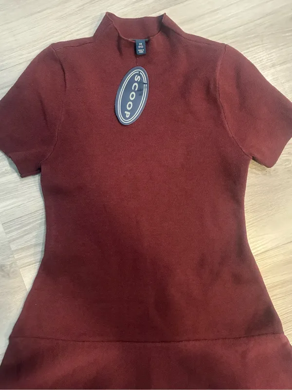 Scoop Women’s Jacquard Fit & Flare Sweater Dress, Sizes XS - Image 7