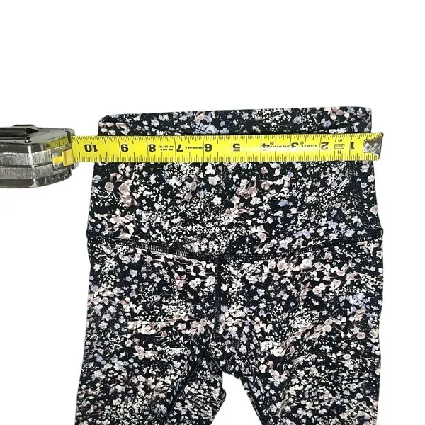 Lululemon Wunder Under HR Legging Tight 25” Luxtreme Floral Black Spritz Multi 2 - Image 8