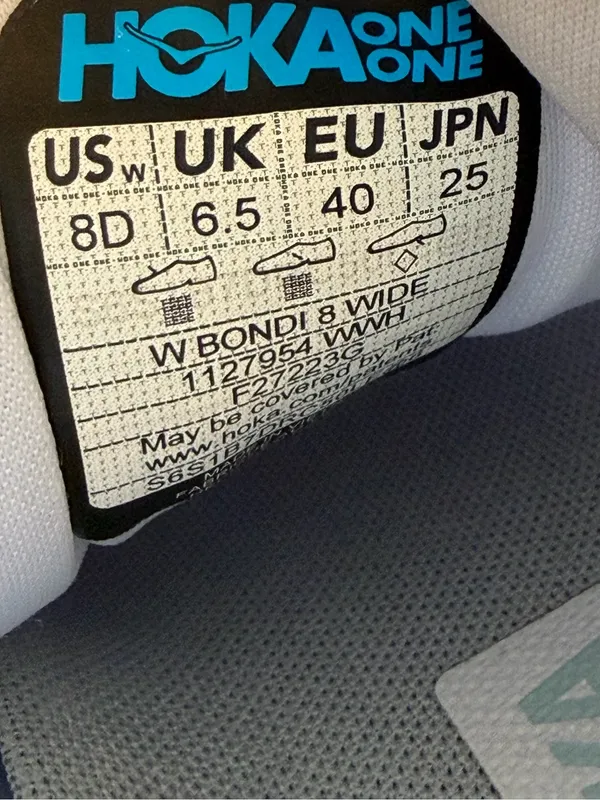 Hoka Bondi 8 Triple White Running Shoes Women’s Size 8 - Image 7