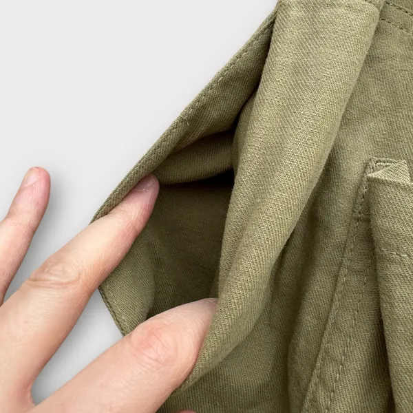 Good Luck Gem Cotton Pleated Paper Bag Tie Shorts - Image 3