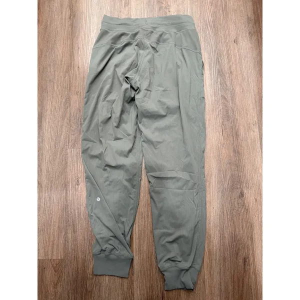 Lululemon Dance Studio Jogger Sage Green Ribbed Textured Pants Size 6 LW5BPJS - Image 2