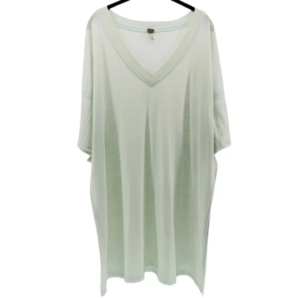 Free‎ People We The Free City Slicker Tunic Seafoam Green Coastal Oversized XS - Image 2