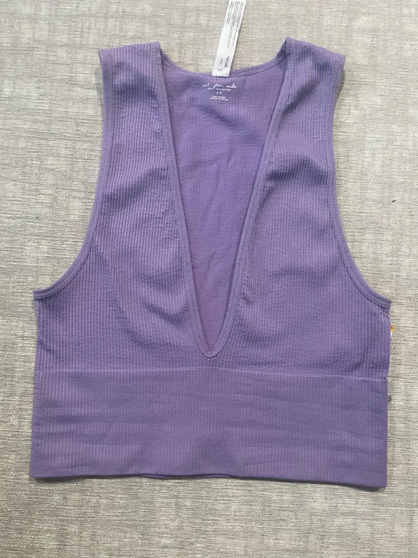 Urban Outfitters Lilac Purple Deep V Top - Image 2