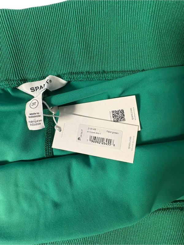 NWT SPANX AirEssentials Pique Skort 3X Field Green Athletic Tennis Golf Skirt - Image 8