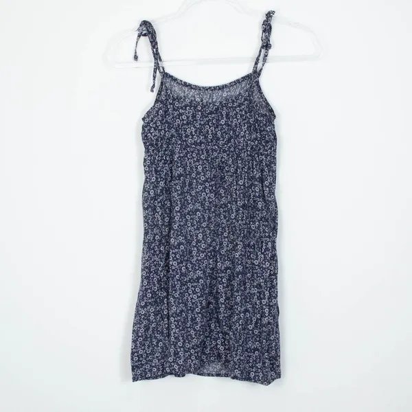 American Eagle Womens Blue Floral Babydoll Mini Dress Size XS Dainty Coquette‎ - Image 5
