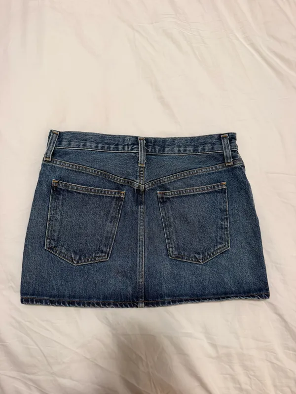 AGOLDE Mini Denim Skirt - Image 4
