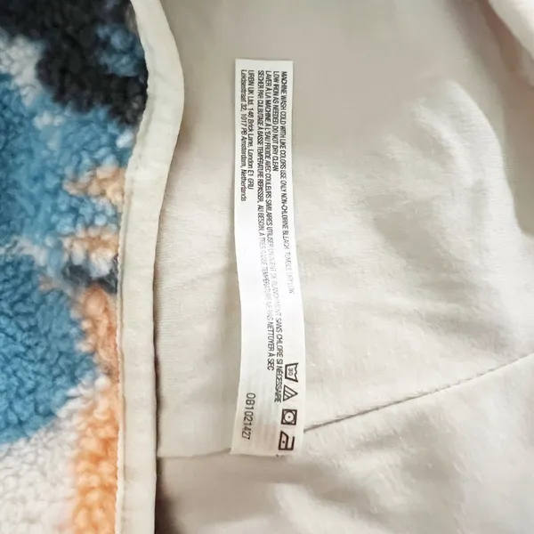 Free People FP Movement Hit The Slopes Printed Fleece Teddy Snap Button Jacket - Image 3