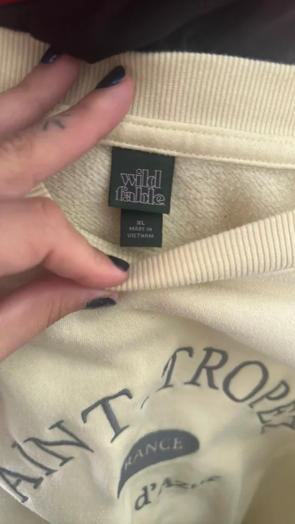 Wild Fable Yellow oversized sweatshirt - Image 2