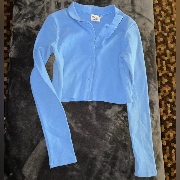 Princess Polly Downtown Top in Blue Size 6 - Image 6