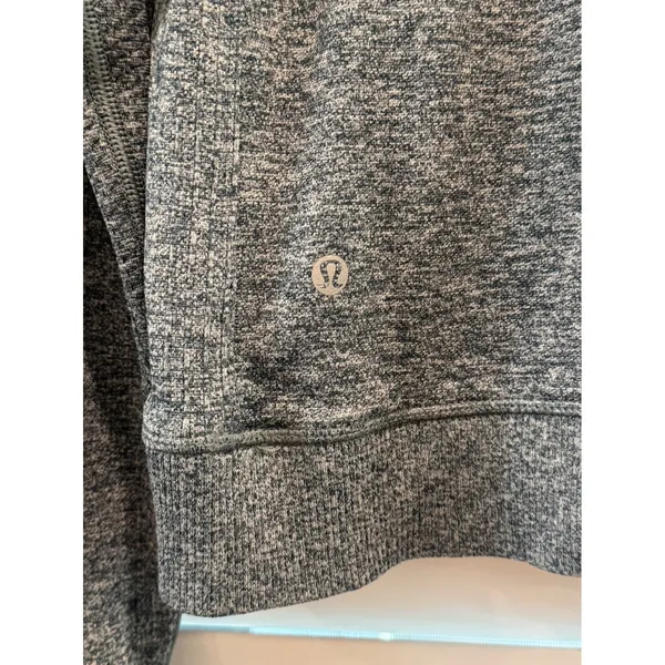 Lululemon Rest Less Half Zip Women 6 Blue Space Dye Merino Wool Blend Base Layer - Image 4