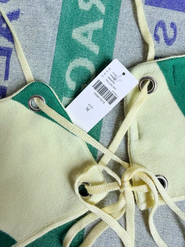 Anthropologie Celandine Flag Crop Sweater Top, Size M - Image 10