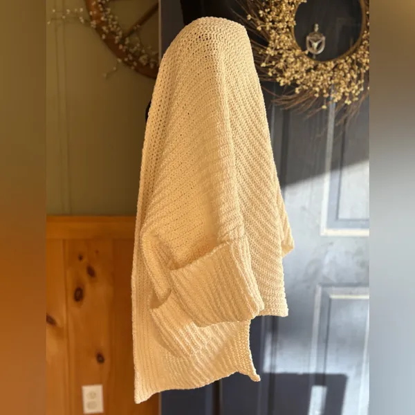 POL Knit Oversized Open-Front Cardigan w/Pockets. Size Small NWT - Image 3
