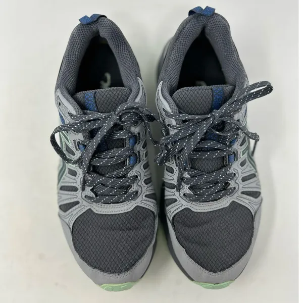 Asics Women's Light Green Gray Canvas Gel Venture 7 Sneakers Size‎ 6 - Image 5