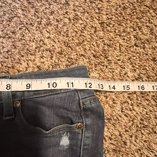PAIGE Women's Blue Skinny Jeans Distressed Ripped‎ Pockets Size 23 - Image 3
