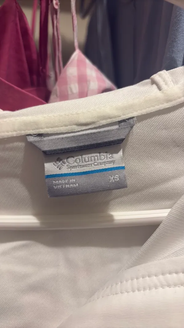 White Columbia Jacket Rain Windbreaker - Image 2