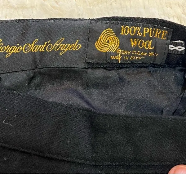 GORGIO SANT ANGELO short wool skirt vintage size 8 - Image 3