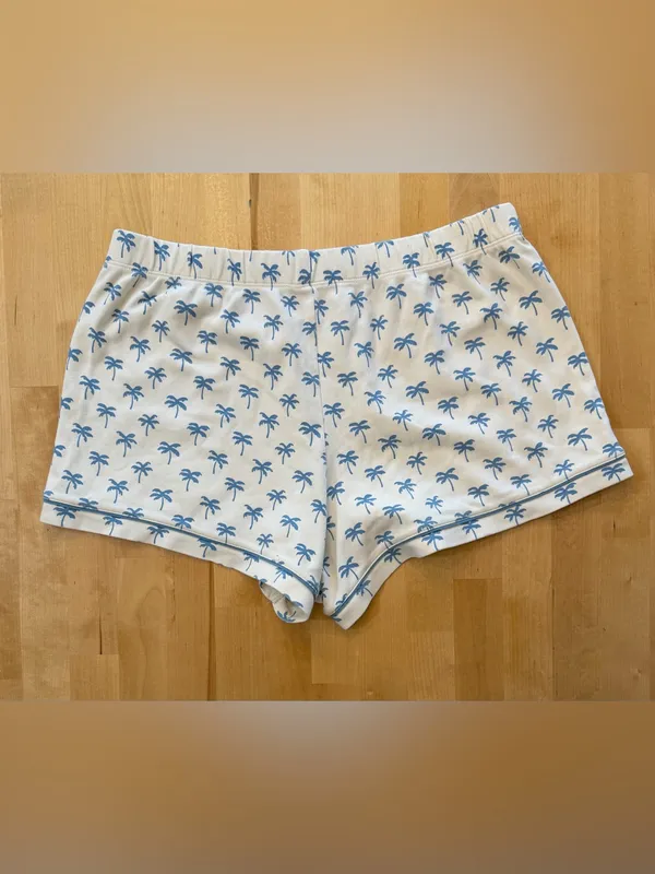 Rare Roller Rabbit x Faherty Palms Polo Pajama Set - Blue/Cream - Image 6