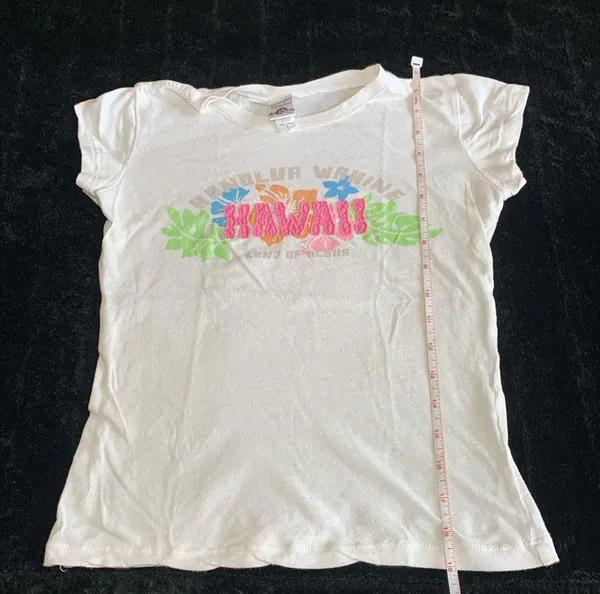 Honolua Wahine White Color Hawaii Cotton T-Shirt - Image 2