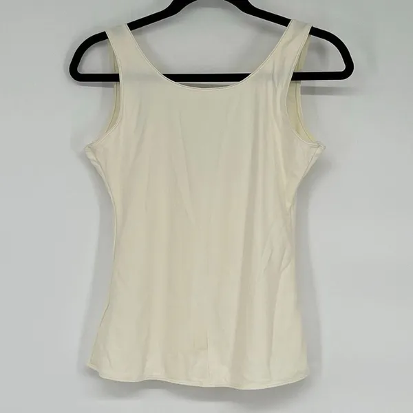 TAPEMEASURE Womens Shapewear Cami L Ivory‎ Open Bust Tummy Control Tank WYOB - Image 8