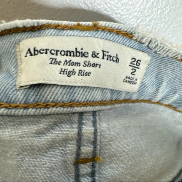 abercrombie fitch Size 2 The Mom Shirt High Rise Shorts‎ CP - Image 4