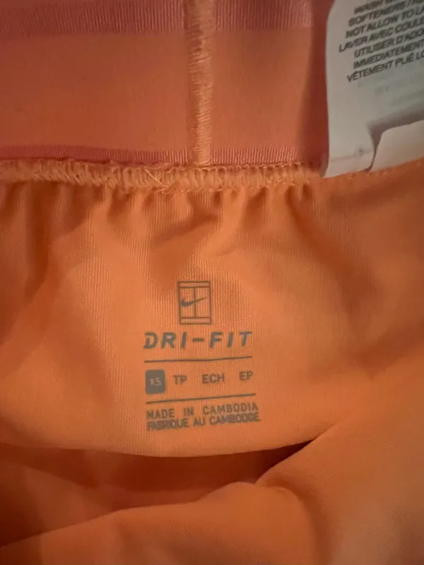 Nike Orange Tennis Skirt - Image 3