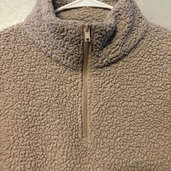 American eagle quarter zip sherpa fleece pullover sweatshirt size medium - Image 3