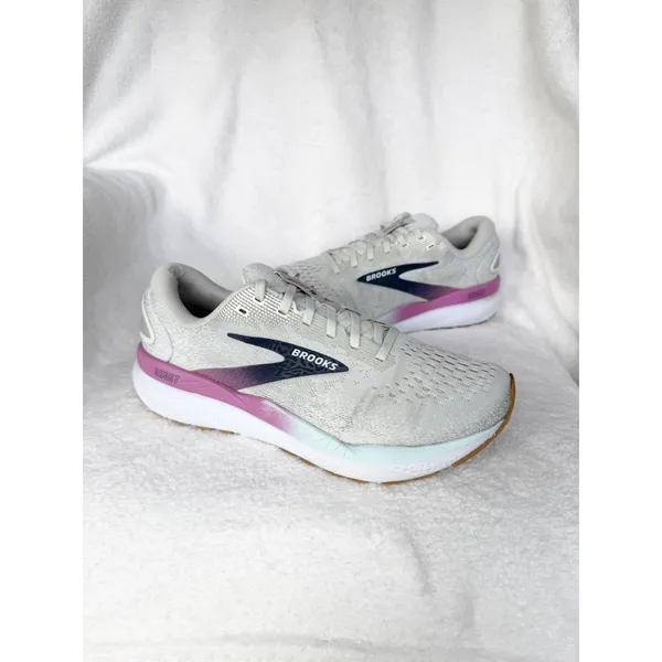 Brooks Ghost 16 Shoes Womens Size 8.5 Gray Wide D Running Sneakers 1204071D175 - Image 7