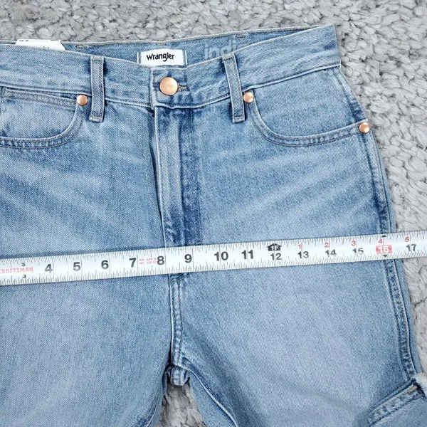 Wrangler Wrock 672 High Rise Kick Flare Jeans Light Wash Blue Cowgirl Size 25x28 - Image 10