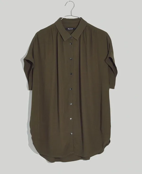 Madewell Olive Green Central Shirt - Image 2