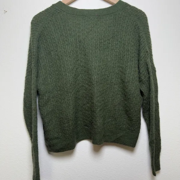 Madewell Women Alpaca Mayfair Cardigan Sweater XS‎ Green Goblin Gremlincore - Image 7