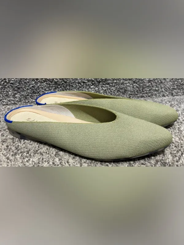 Rothy’s Almond Demi Knit Mules in Sage Green - Image 2