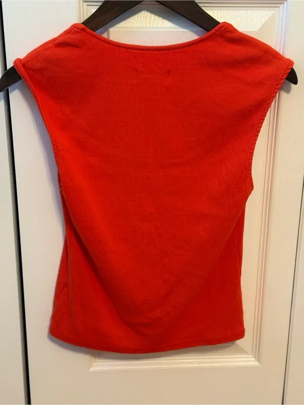 Anthropologie Maeve Square Neck Tank in Red - Image 3