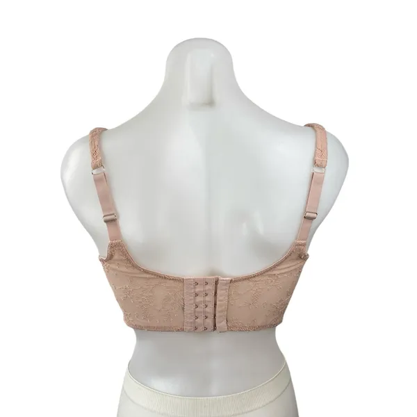 Urban Outfitters Out From Under Peach Lace Corset Bustier Longline Crop Top M - Image 4