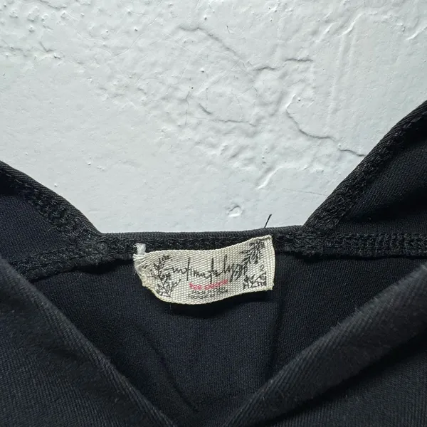 Free People Black Sexy Crop Top Xs Euc Like New - Image 3