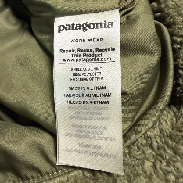Patagonia Los Gatos Fleece Vest Womens‎ M Fatigue Green Gorpcore Oudoorsy Sherpa - Image 5