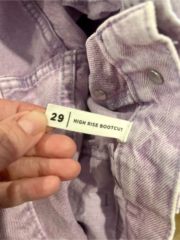 PacSun Lavender Pastel High-Rise Bootcut Jeans, 29 - Image 4