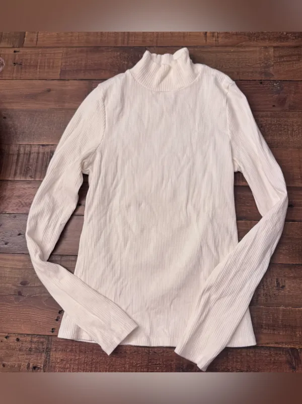 ANTHRO | MAEVE Ribbed Mock Neck Top - Image 2