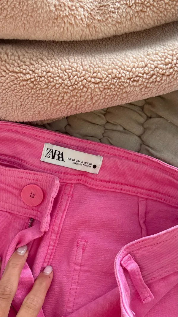 ZARA Pink Jeans Wide-Leg - Image 3